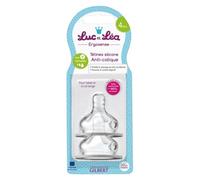 Luc Et Léa Ergosense Tétines Silicone Anti-Colique 4m+ 2 Unités