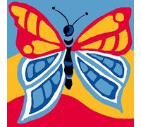 Luc Kit Canevas Soudan 25x25cm Papillon