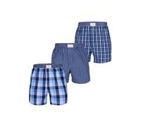 Luca David Boxers 'Olden Glory' bleu / bleu marine / bleu clair / blanc cassé, Taille XXL