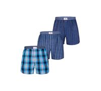 Luca David Boxers 'Olden Glory' bleu / bleu nuit / bleu clair, Taille S