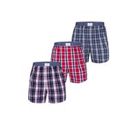 Luca David Boxers 'Olden Glory' bleu marine / rouge / blanc cassé, Taille XXL