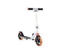 LIONELO LUCA trotinette Enfant et Adultes jusqu'à 100 kg, Construction Durable, Pliage, Rapide, Guidon Ajustable, Roues à 20 cm, Amortisseur ShockResist Frein (Blanc)