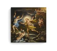 Luca Giordano - Apollo et Daphne - Affiche décorative sur toile pour salon, chambre à coucher (30 x 30 cm)
