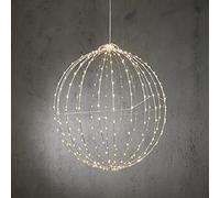 Luca Lighting Boule lumineuse de Noël Ø50 cm - Lumières LED blanches classiques - Argent