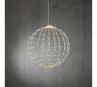 Luca Lighting Guirlande de Noël Bal LED - 40x40x40 cm - Fer - Blanc classique