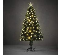 Luca Lighting - Mercury Arbre Fibre Optic Vert Blanc Chaud 185led 8 Function Controller - h150xd65cm