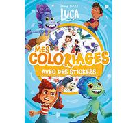 LUCA - Mes Coloriages avec Stickers - Disney Pixar