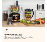 Luca mixeur multifonctions 1000 W 3 L vitesse réglable en continu 6 modes