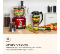 Luca mixeur multifonctions 1000 W 3 L vitesse réglable en continu 6 modes
