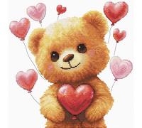 Luca-S B1423 Kit de broderie au point de croix compté pour adultes Motif amour dans l'air