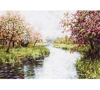 Luca-S B545 Kit de broderie au point de croix en coton Multicolore 66,5 x 45 cm