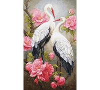 Luca-S BU5042 Kit de broderie au point de croix pour adultes Motif invités du printemps