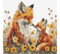 Luca-S BU5059 Kit de point de croix compté pour adultes Motif tendresse