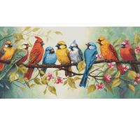 Luca-S BU5062 Kit de broderie au point de croix compté pour adultes La chanson des oiseaux