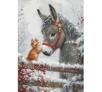 Luca-S BU5075 Kit de broderie au point de croix compté pour adultes Doré