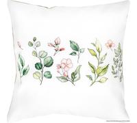 Luca-S coussin point de croix avec dos de coussin "Ambiance d'été", motif à compter, 40x40cm