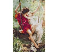 Luca-S Kit pour point de croix compté LB415 – Le Printemps des Amants 59,5 x 36,5 cm