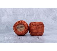 Luca-S Fil à broder en coton perlé de qualité supérieure, taille 8, 100 % coton égyptien, fil à broder, certifié Oeko Tex, 10 g par pelote, couleur 396