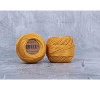 Luca-S Fil à broder en coton perlé de qualité supérieure, taille 8, 100 % coton égyptien, fil à broder, certifié Oeko Tex, 10 g par pelote, couleur 345