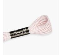 Luca-S Fil de coton toronné pour broderie à la main, écheveaux de 8 mètres, couleur 109/DMC 23/ancre 48, fil à broder, fil à broder pour point de croix