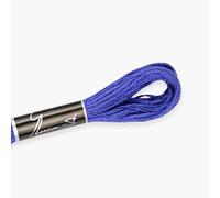 Luca-S Fil de coton toronné pour broderie à la main, écheveaux de 8 mètres, couleur 141/DMC 792/ancre 177, fil à broder, fil de point de croix