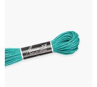 Luca-S Fil de coton toronné pour broderie à la main, écheveaux de 8 mètres, couleur 217/DMC 3814/ancre 1074, fil à broder, fil de point de croix