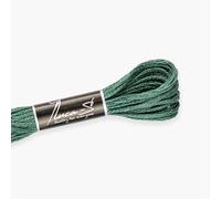 Luca-S Fil de coton toronné pour broderie à la main, écheveaux de 8 mètres, couleur 235/DMC 501/ancre 878, fil à broder, fil de point de croix