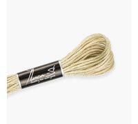Luca-S Fil de coton toronné pour broderie à la main, écheveaux de 8 mètres, couleur 317/DMC 613/ancre 830, fil à broder, fil de point de croix