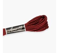 Luca-S Fil de coton toronné pour broderie à la main, écheveaux de 8 mètres, couleur 411/DMC 3777/ancre 1015, fil à broder, fil de point de croix