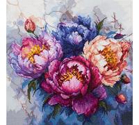 Luca-S Kit de broderie au point de croix Le roi des fleurs