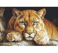Luca-S kit de broderie au point de croix "L'esprit sauvage", motif à compter, 48x32cm