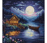 Luca-S kit de broderie au point de croix "Nuit de printemps", motif à compter, 24x24cm