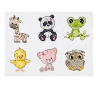 Luca-S Kit de broderie au point de croix Ornements amis III 6 pièces Motif compté