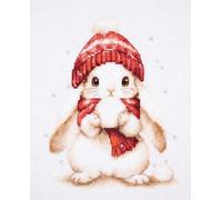 Luca-S kit de broderie au point de croix "Snow Magic", 16x19cm, DIY