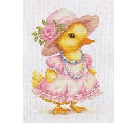 Luca-S Kit de broderie au point de croix The Flirty Duckling B1415 pour adultes