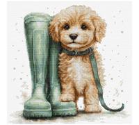 Luca-S kit de point de croix compté "For a Walk", 21x20cm