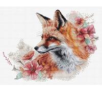 Luca-S kit de point de croix compté "Le renard rusé", 30x22cm