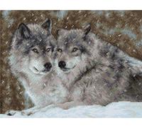 Luca-S Kit de point de croix en coton Multicolore 27 x 20 cm