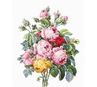 Luca-S Kit de Point de Croix, Multicolore, 30 x 30 cm