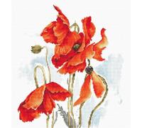 Luca-S Kit de Point de Croix, Multicolore, 35x20cm