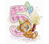 Luca-S Kit de Point de Croix, Multicolore, 38x31cm