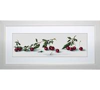 Luca-S LB2252 Kit pour Point de Croix Compté Motif Quelques Cerises 15,5 x 55,5 cm