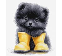 Luca-S "Petit aventurier" set de broderie au point de croix, 17x19cm