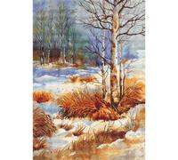 Luca-S Set de tapisserie "Automne", motif à compter, 22x31cm