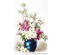 Luca-S set point de croix "Jasmin et lilas", motif de comptage, 30x44,5cm