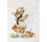 Luca-S set point de croix "pluie d'été", motif à compter, 22x30,5cm
