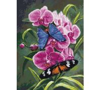 Luca-S set point de croix "Poésie de la nature", motif à compter, 23,5x32cm