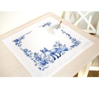 Luca-S set point de croix "Tischdecke Fuchs", motif à compter, 45x45cm