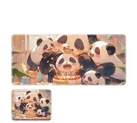 lucaeuden Tapis de souris panda mignon - Tapis de bureau multicolore avec lumières réglables couleur 101