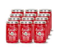 Lucaffè - 12 Boîtes à 22 capsules compostables compatible avec Nespresso machine a café, Pulcinella | Torréfaction Foncé | Goût corsé et liquoreux | Arôme intense et enveloppant